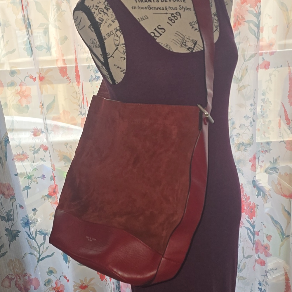 Rag & Bone  Burgundy Suede Bucket Bag